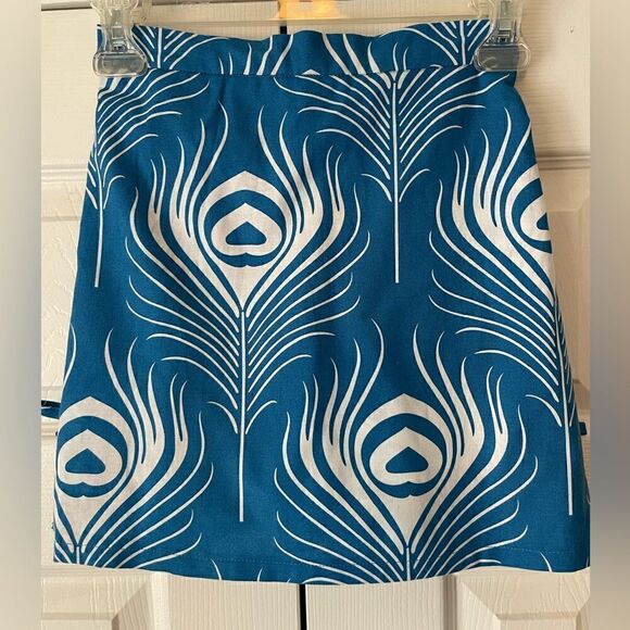 Hannah Kate Print Cotton Skirt Size 10 - Picture 1 of 6